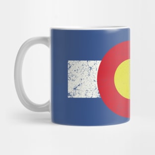 colorado flag vintage Mug